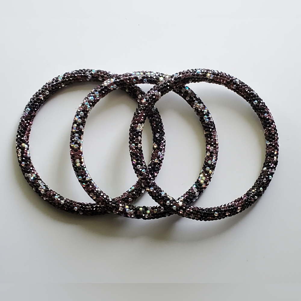 Resin Rhinestone Bracelets - Picture 2 of 3